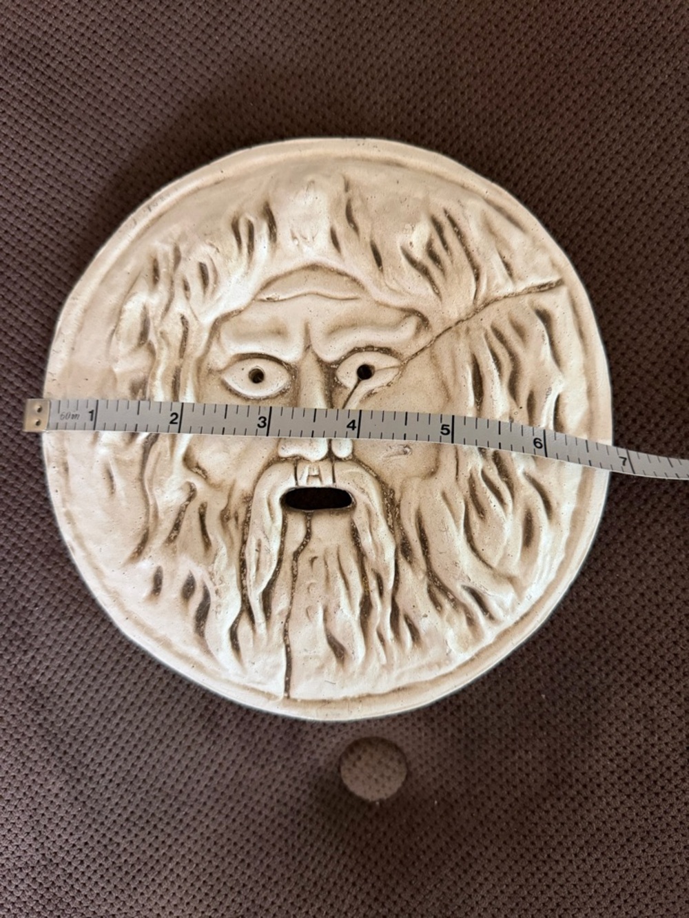 Rome-Mouth of Truth Ceramic Wall Plaque 7” - Picture 4 of 4